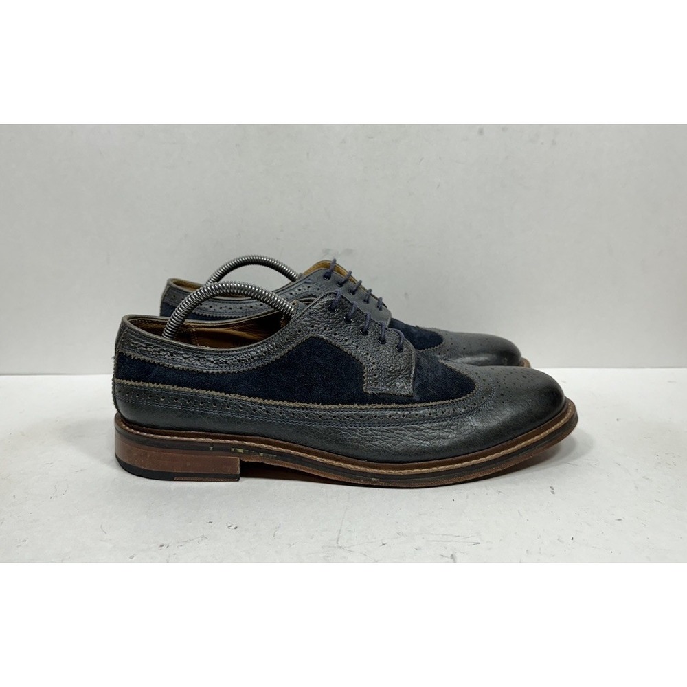 Jones Bootmaker Navy Blue Wingtip Derby Shoes Men's Size 10 US / 9UK Nerd